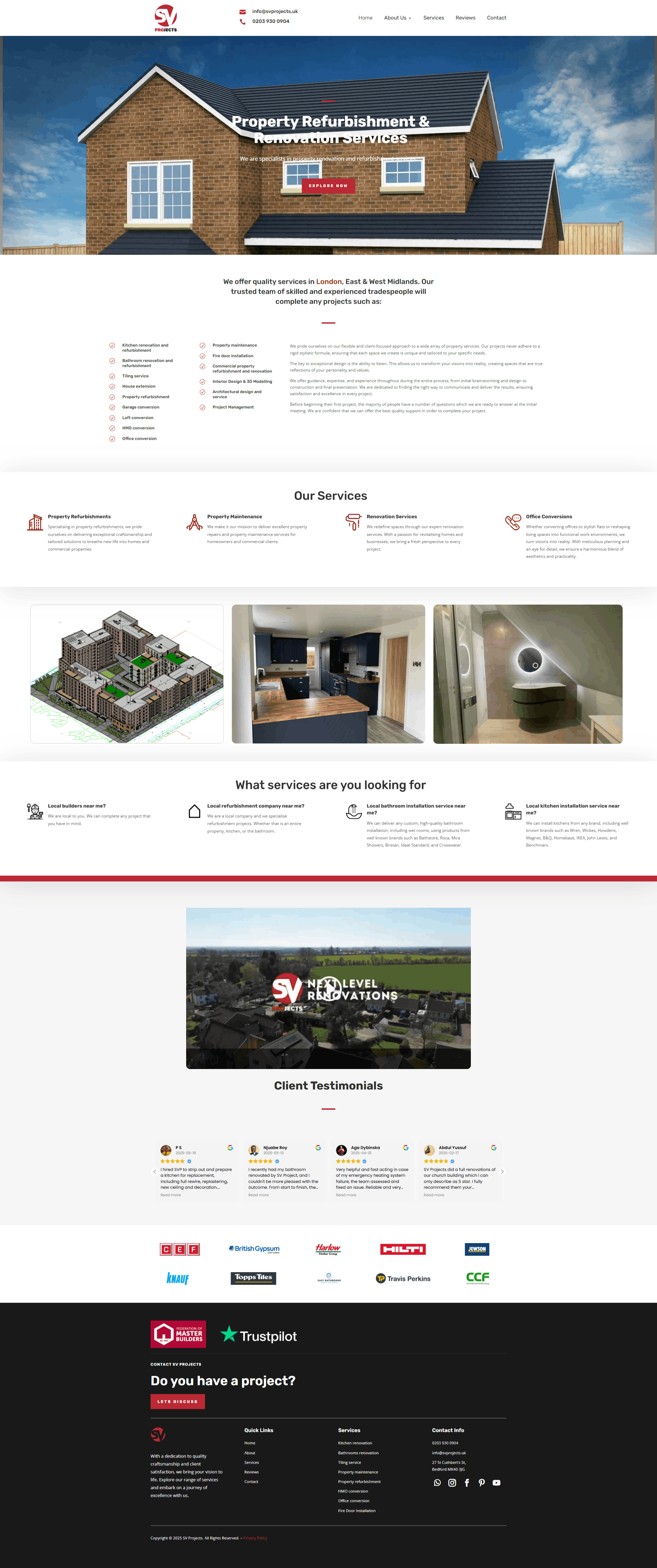 Website Development SV Projects