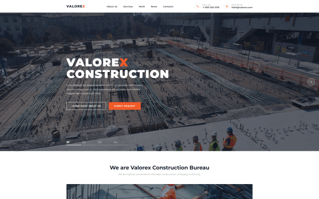 Lead-Gen Landing Page for ValoreX Construction
